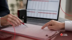 Pessoa organizando documentos para abrir empresa e vender conteúdo por assinatura com privacidade